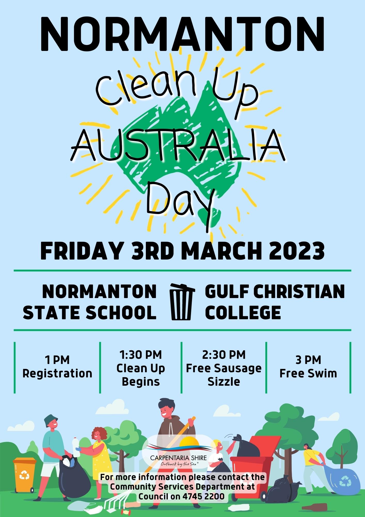 Clean Up Australia Day 2023 Normanton