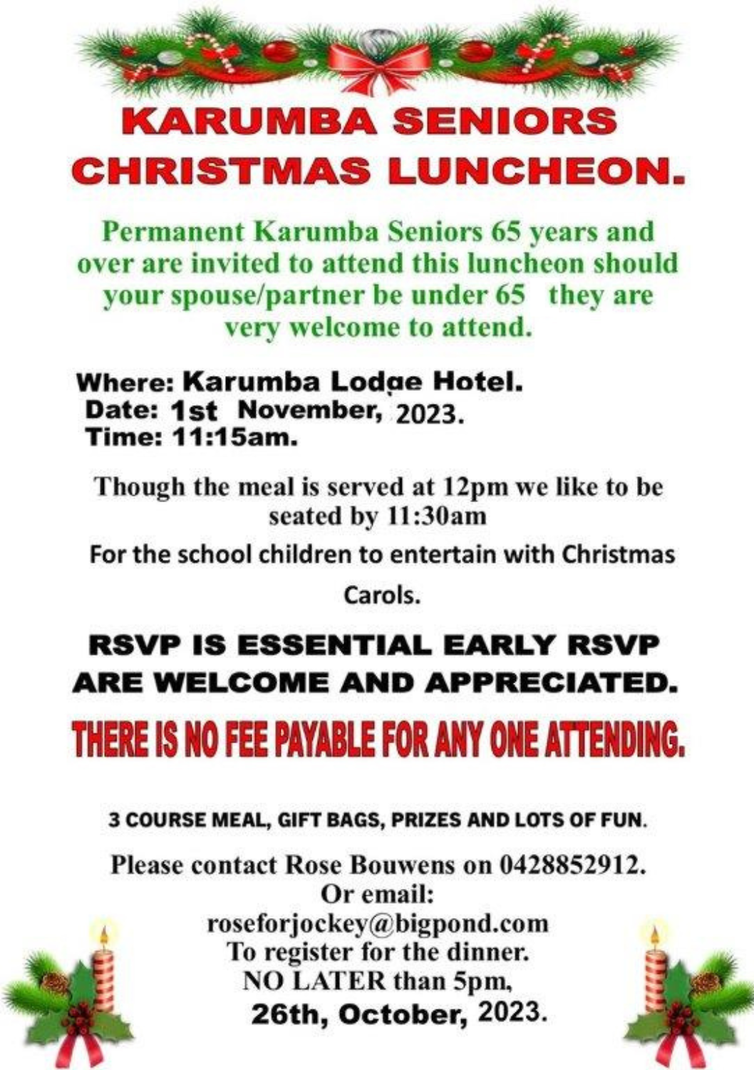Seniors lunch