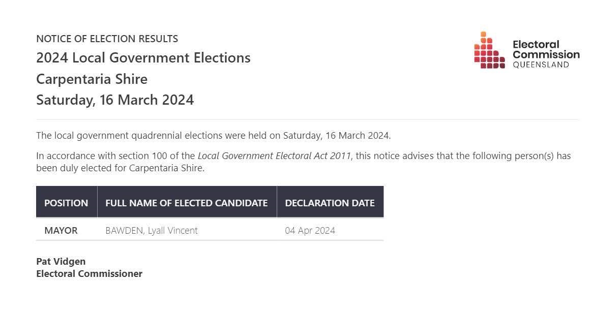 2024_Local_Government_Elections_Carpentaria_Shire_Notice_of_Results_Mayor.jpg
